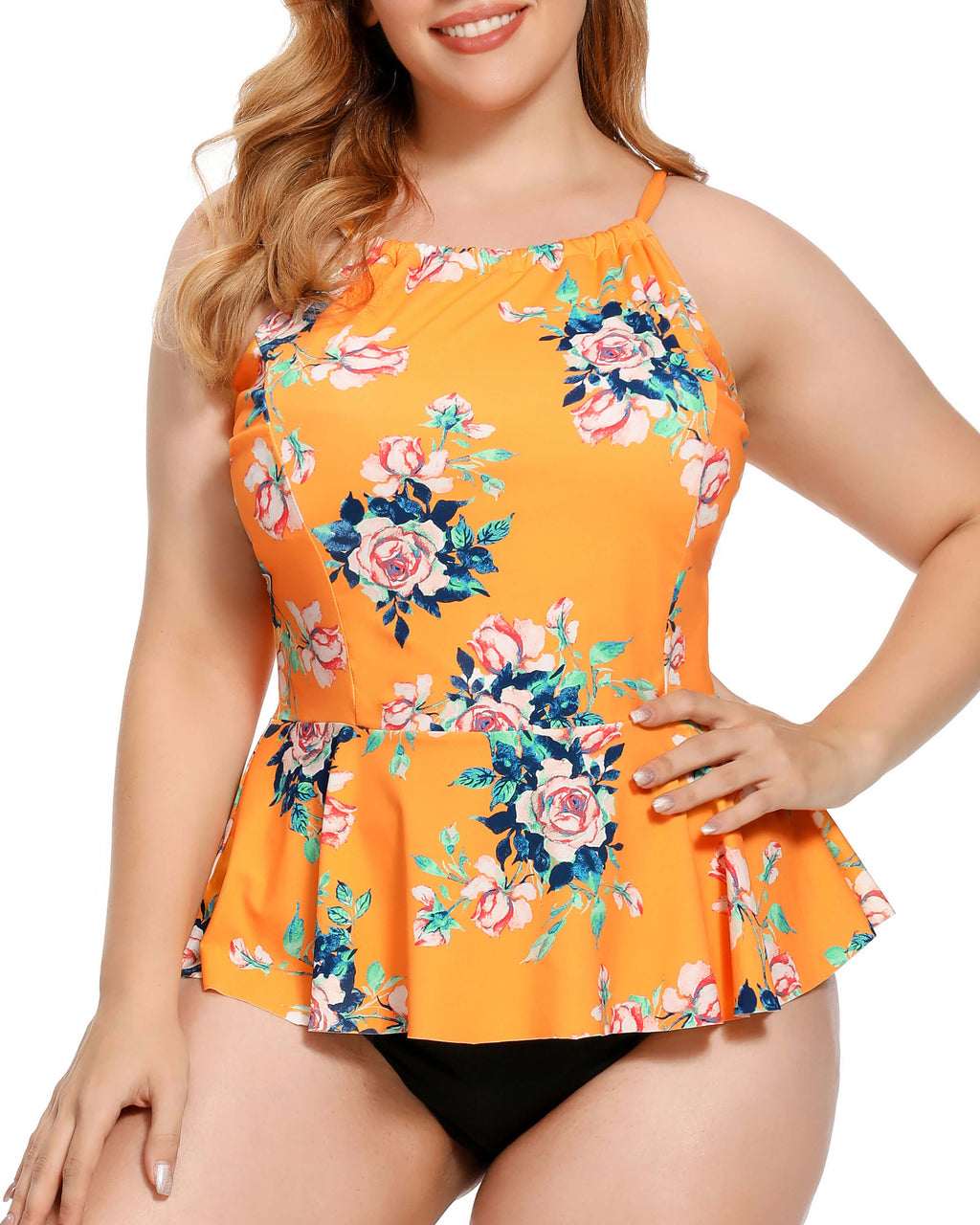 Plus Size Pendulum Tankini - AS ROSE RICH