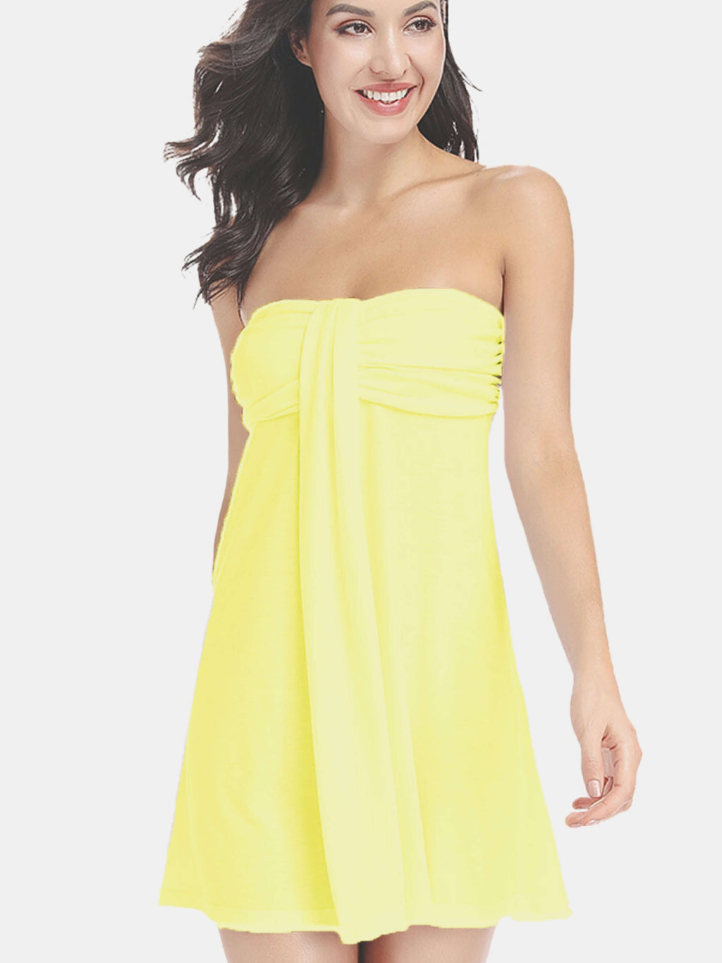 Strapless Slinky Beach Dress - AS ROSE RICH