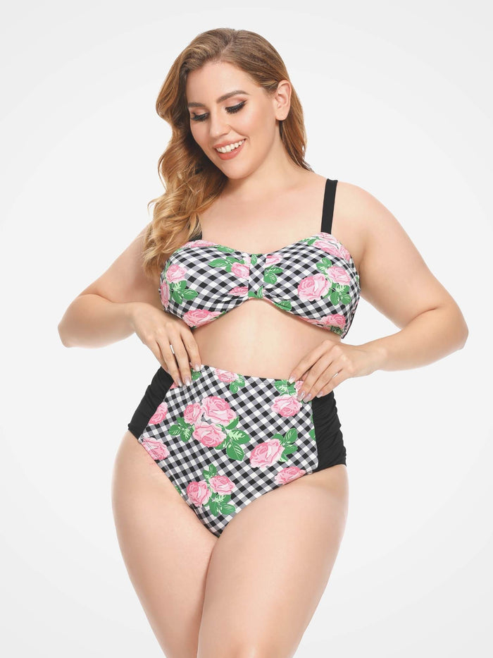 Plus Size Two Piece Swimsuits - AS ROSE RICH