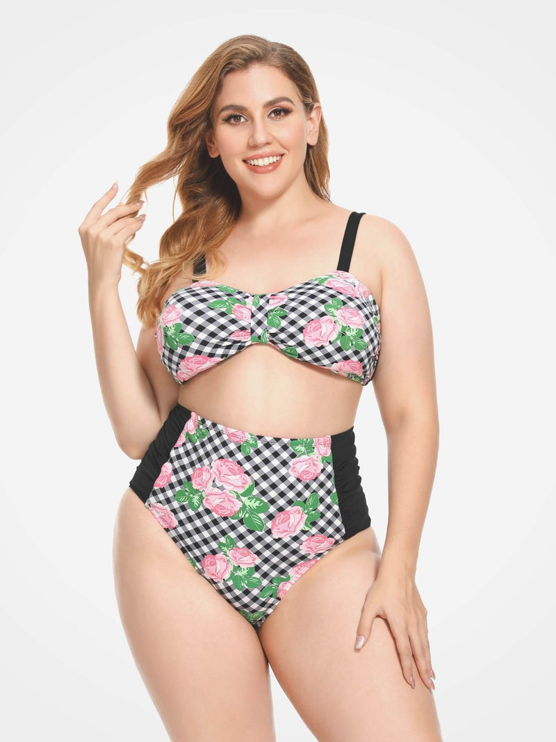 Plus Size Two Piece Swimsuits - AS ROSE RICH