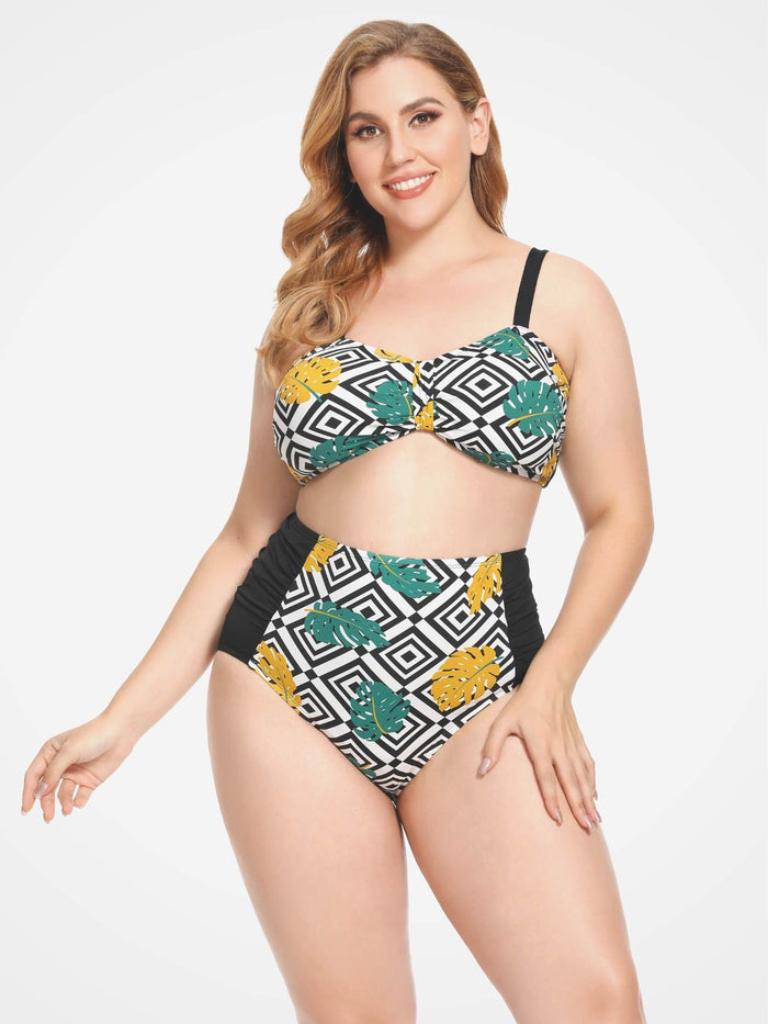 Plus Size Two Piece Swimsuits - AS ROSE RICH