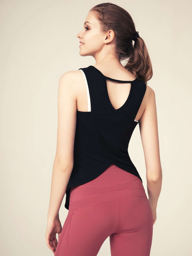 Open Back Tank Top - AS ROSE RICH