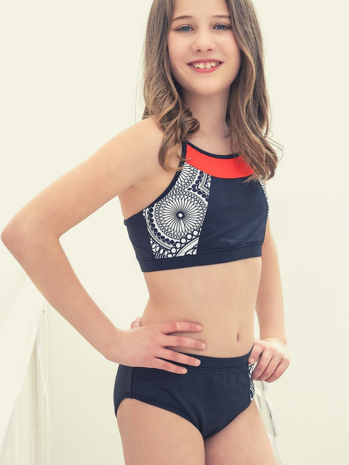 Little Sister Two Piece Swimsuit For Girls - AS ROSE RICH