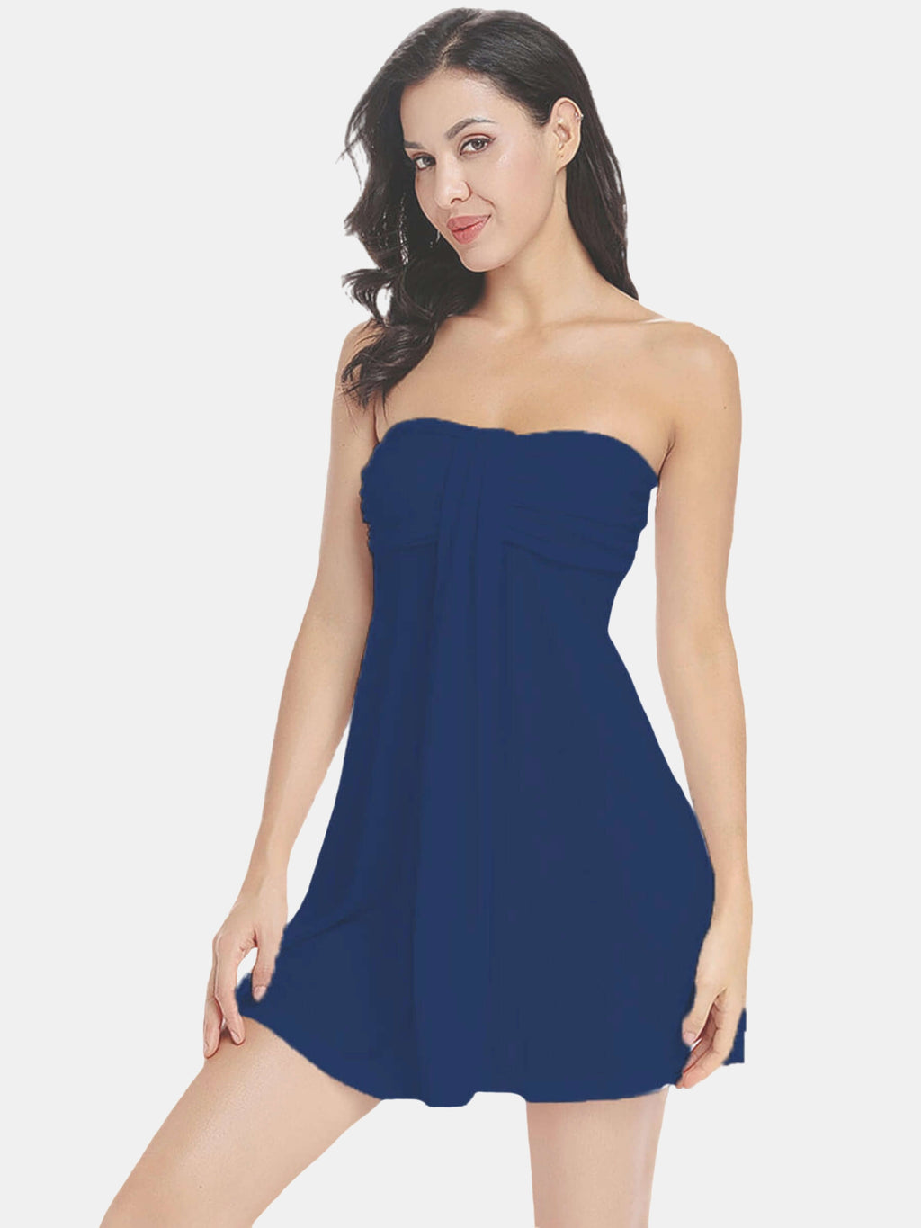 Strapless Slinky Beach Dress - AS ROSE RICH