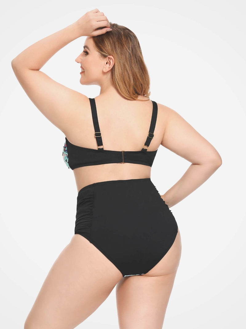 Plus Size Two Piece Swimsuits - AS ROSE RICH