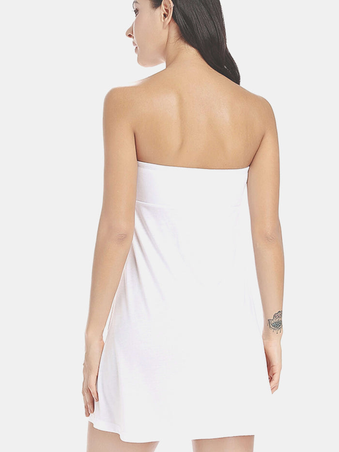 Strapless Slinky Beach Dress - AS ROSE RICH