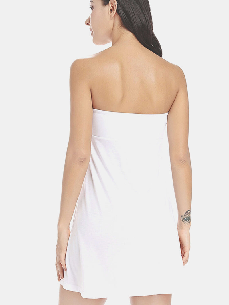 Strapless Slinky Beach Dress - AS ROSE RICH